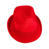Женская шляпа федора красная