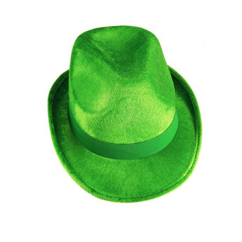 Шляпа федора зеленая