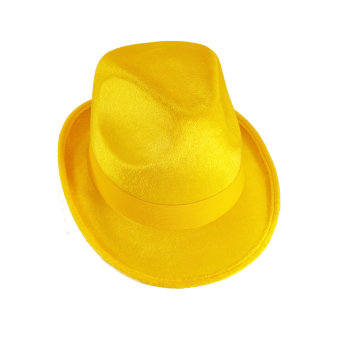 Шляпа федора желтая