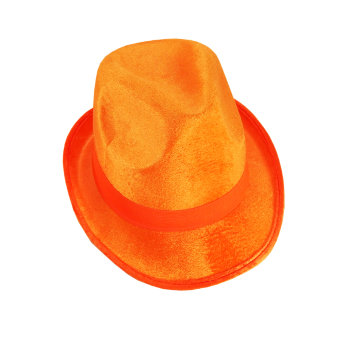 Шляпа федора оранжевая
