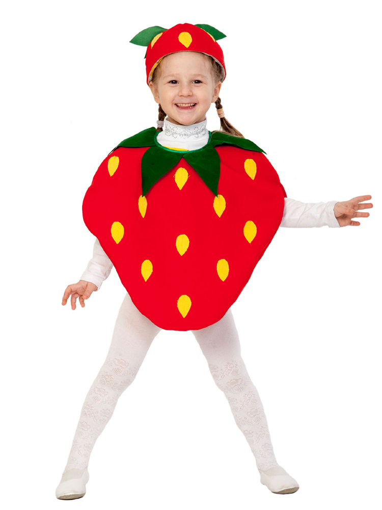 Костюмы фруктов, овощей, грибов и ягод для детей